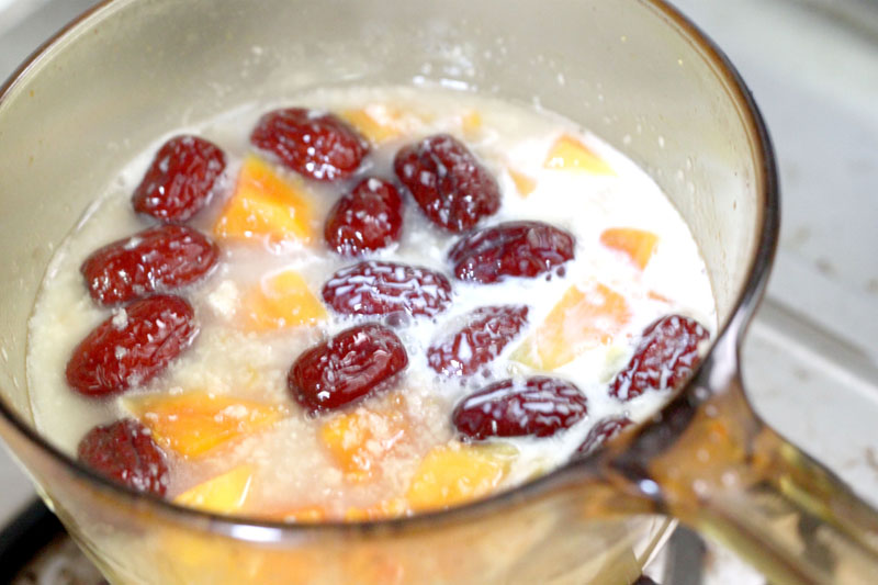 木瓜红枣燕麦粥