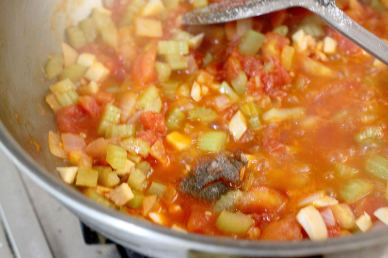 西红柿打卤燕麦面