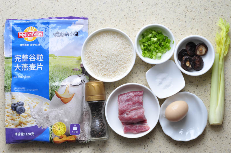 燕麦鸡蛋瘦肉粥