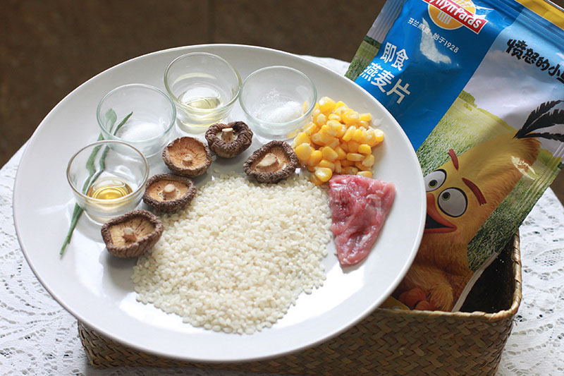 香菇玉米燕麦粥