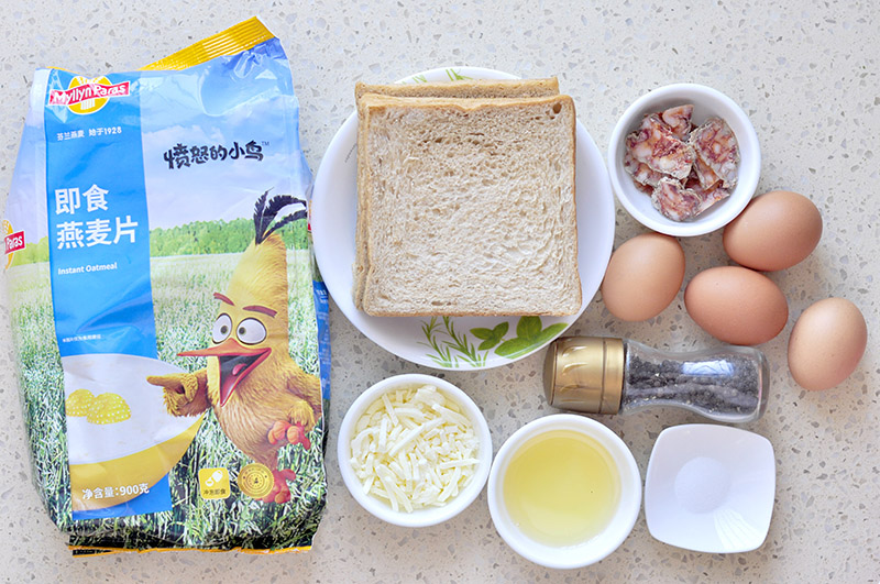 燕麦鸡蛋吐司杯盏