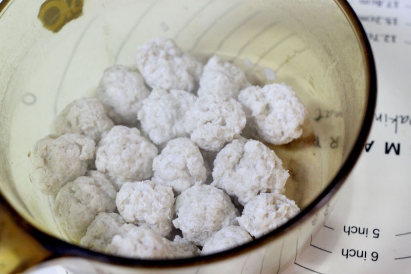 茄汁燕麦鸡肉丸