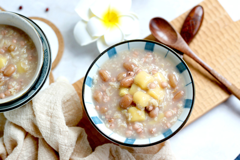 燕麦薯圆糖水