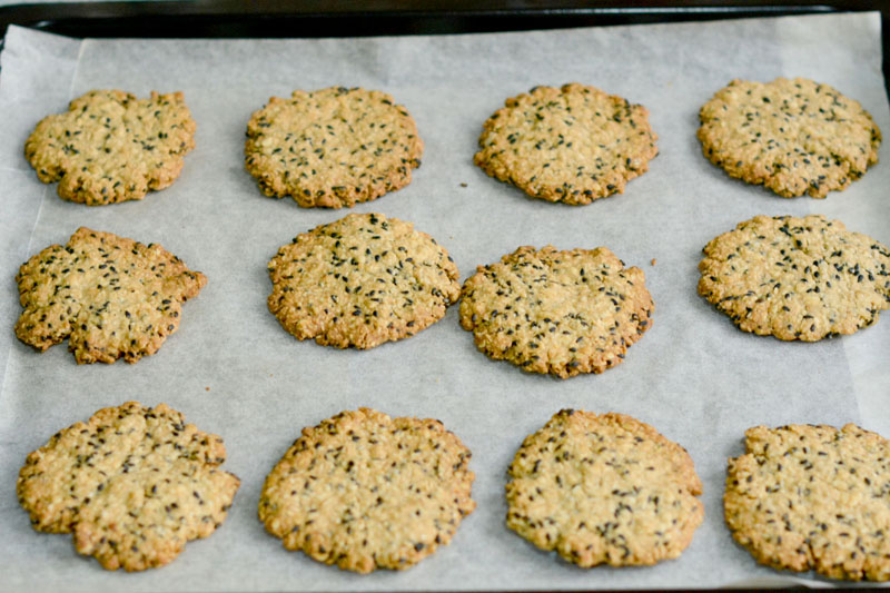 燕麦黑芝麻高纤饼干