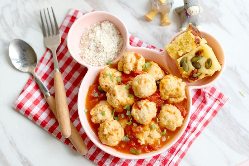 茄汁燕麦鸡肉丸